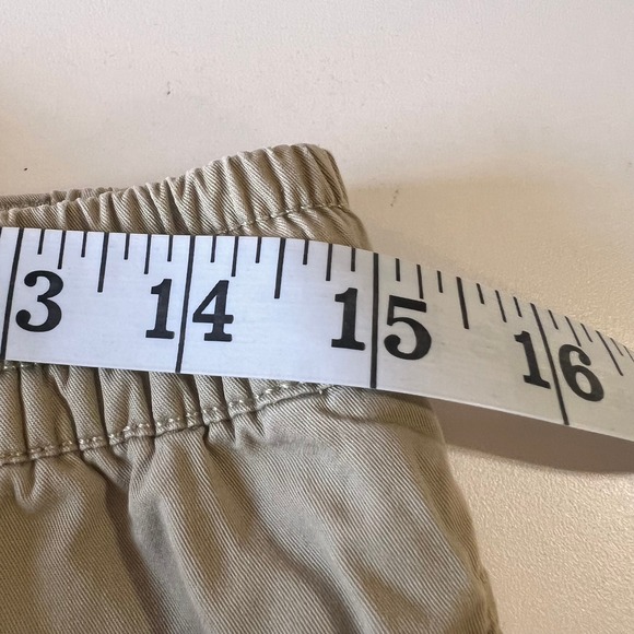 Polo Ralph Lauren Boys XL 18-20 Khaki Tan Chino Shorts Elastic Waist Cotton - Picture 2 of 9